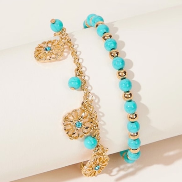 BEAUTIFUL layer TURQUOISE BRACELETS- Jewelry - Picture 2 of 4